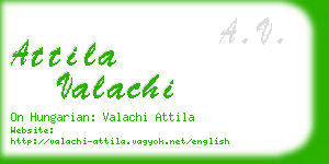 attila valachi business card